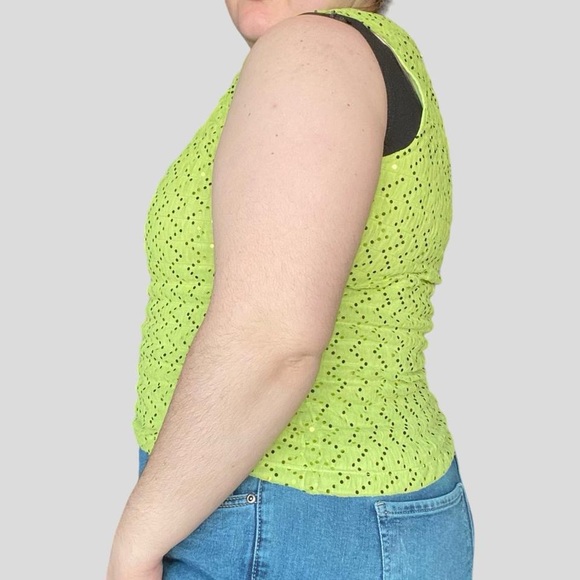 Funky retro style scrunched mesh sequin disco top - Picture 5 of 6